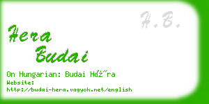 hera budai business card